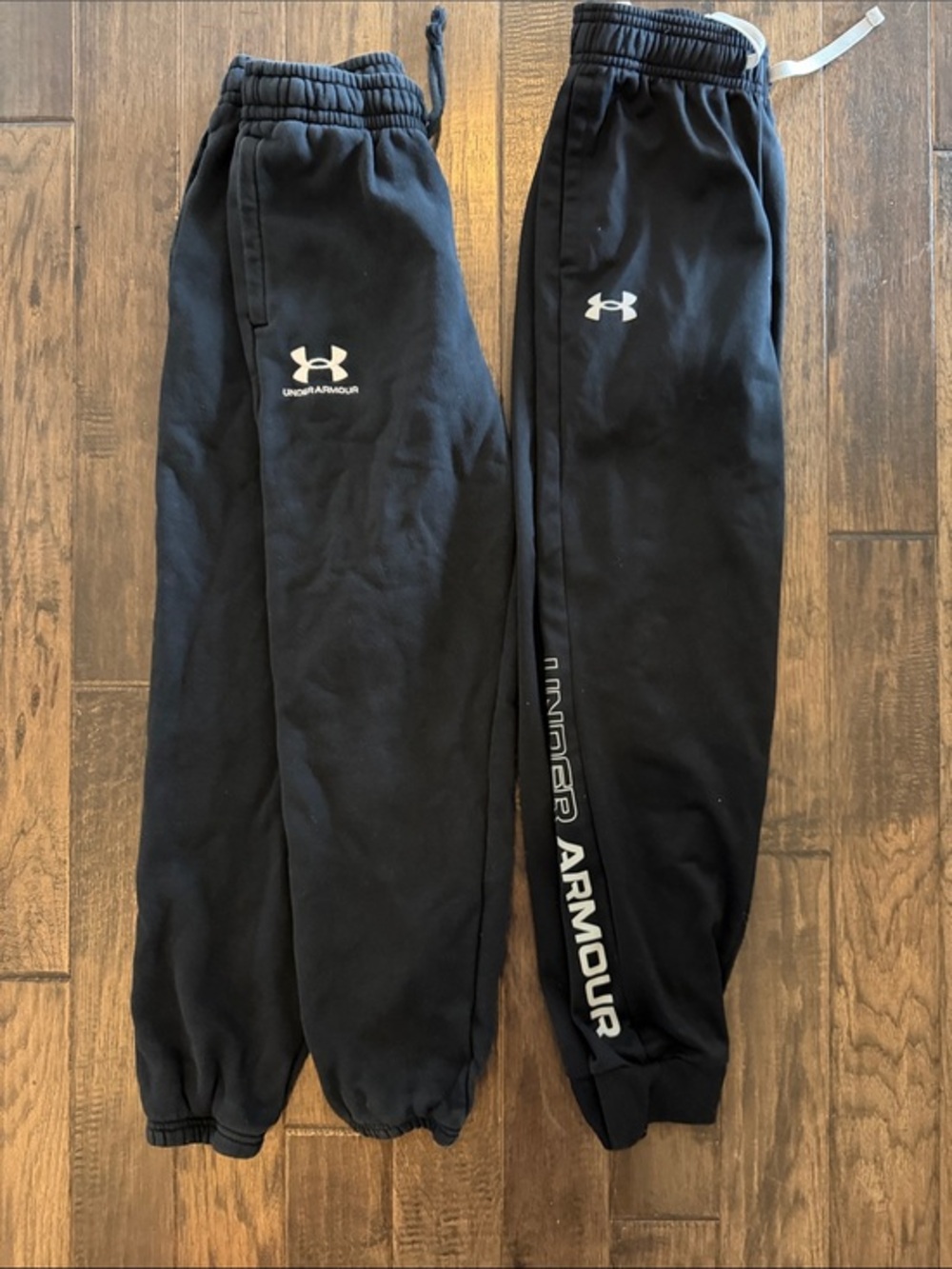 Under Armour Kids Black Jogger Sweatpants Size M 2 pack
